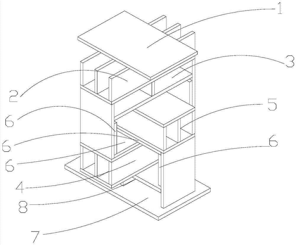 Anti-overturning device for building shock-isolation bearings