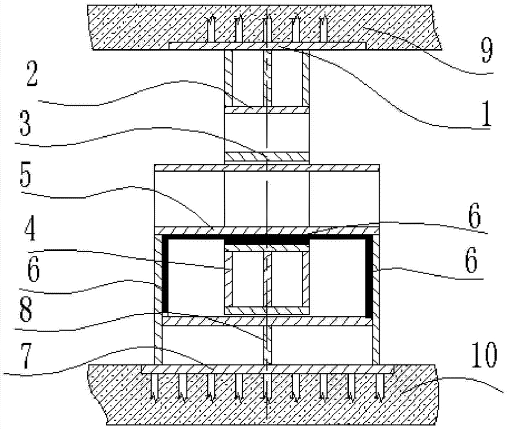 Anti-overturning device for building shock-isolation bearings
