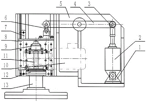 Lever type pressurization mechanism of grinder