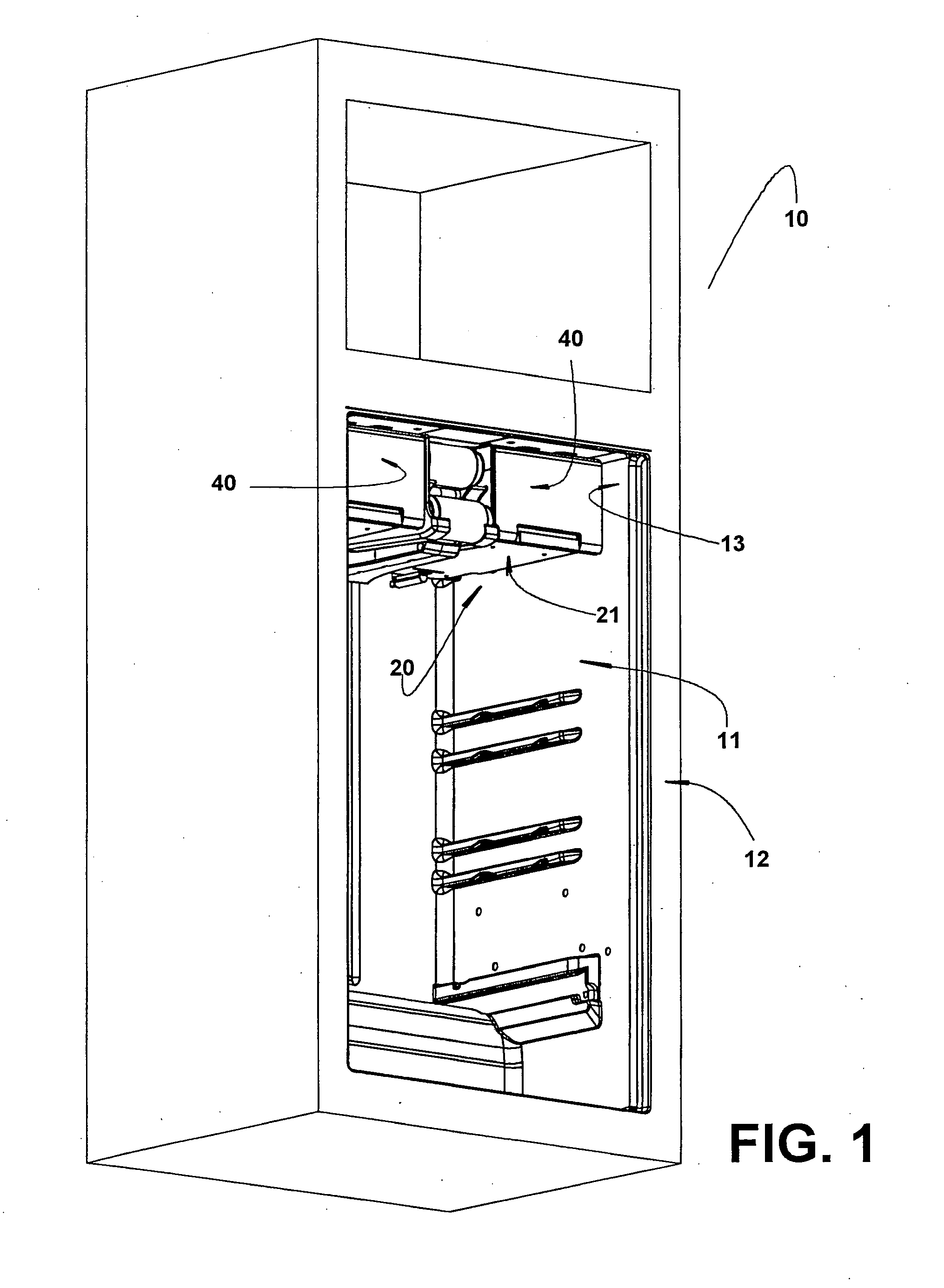 Mobile shelf for refrigerators and freezers