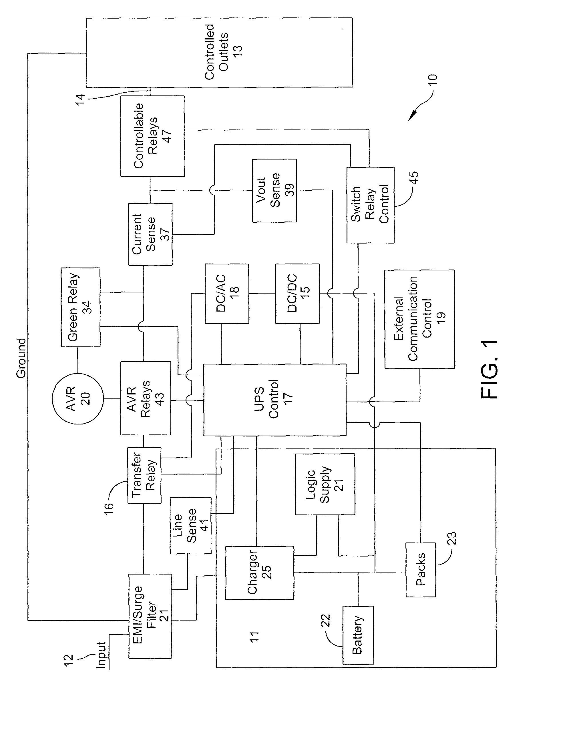 System and method for limiting losses in an uninterruptible power supply