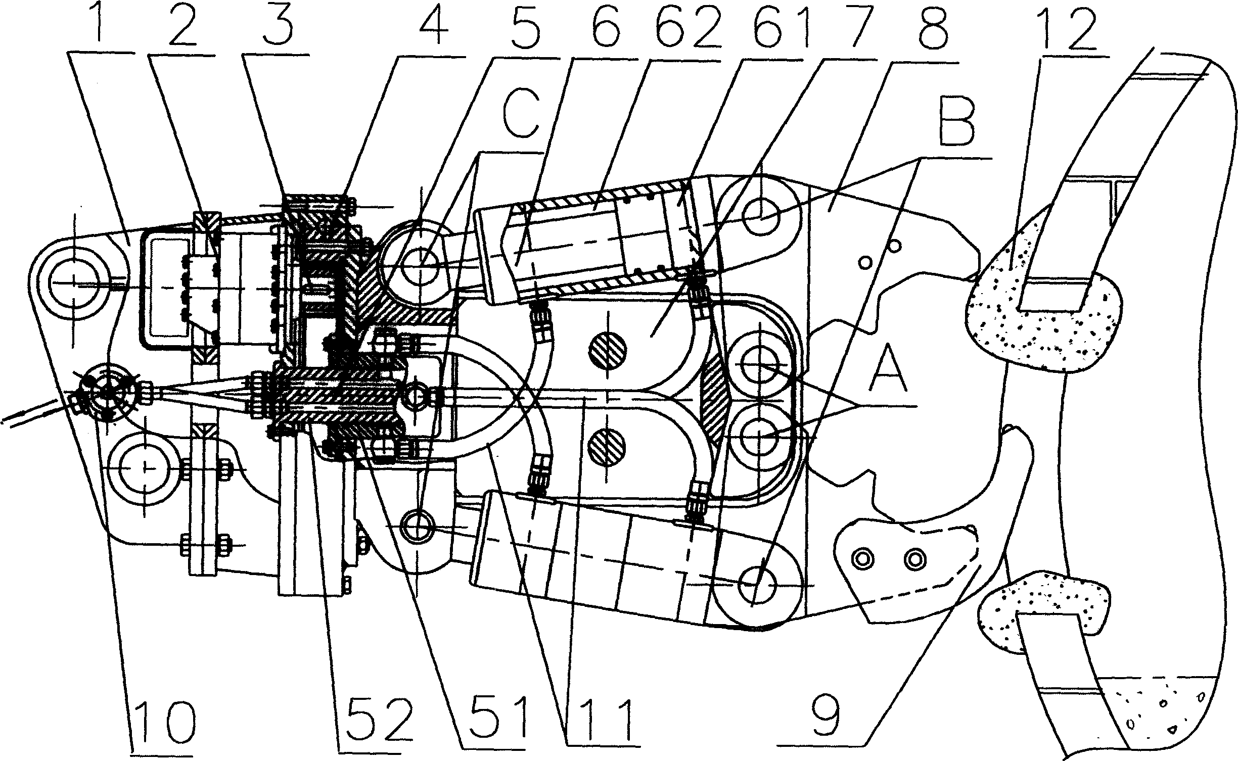 Static pressure tong-type fire door cleaning method and cleaner thereof