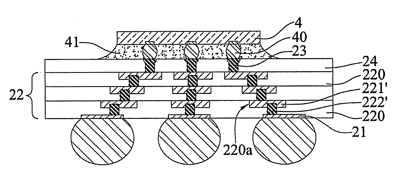Coreless packaging substrate and method of fabricating the same