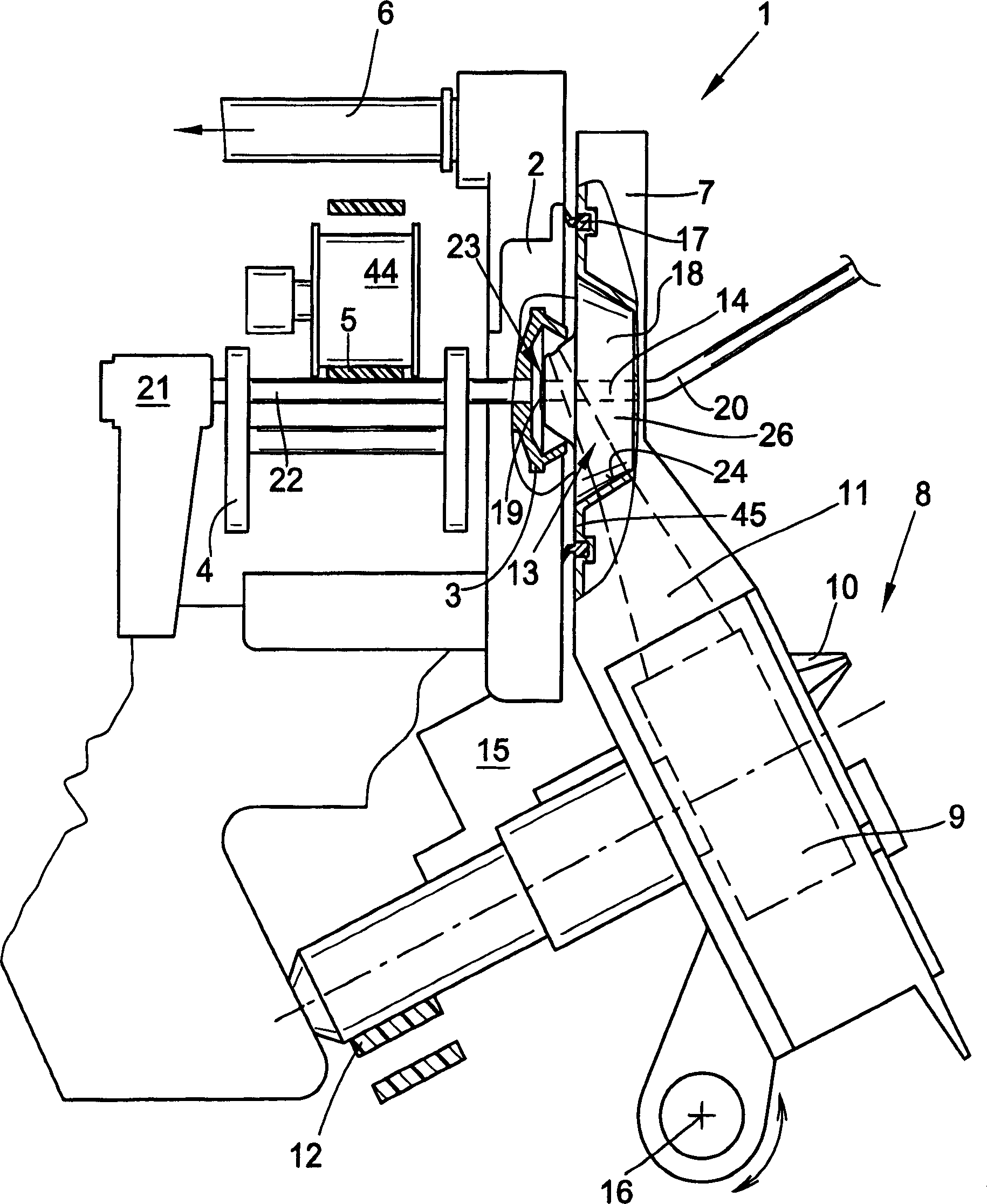 Channel disc connector for open-end spinning device