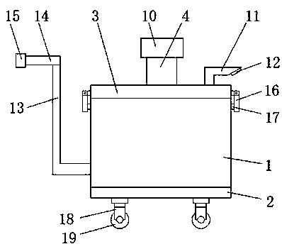 Material collecting device for drying and crushing equipment