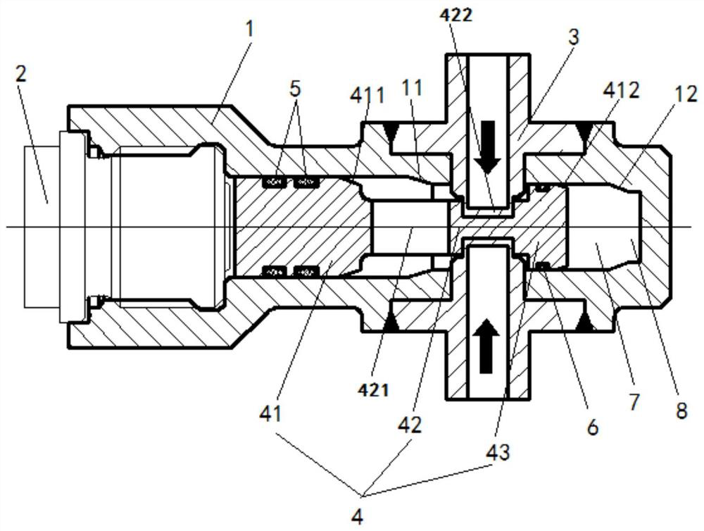 A high-pressure unloading gunpowder gas actuated valve