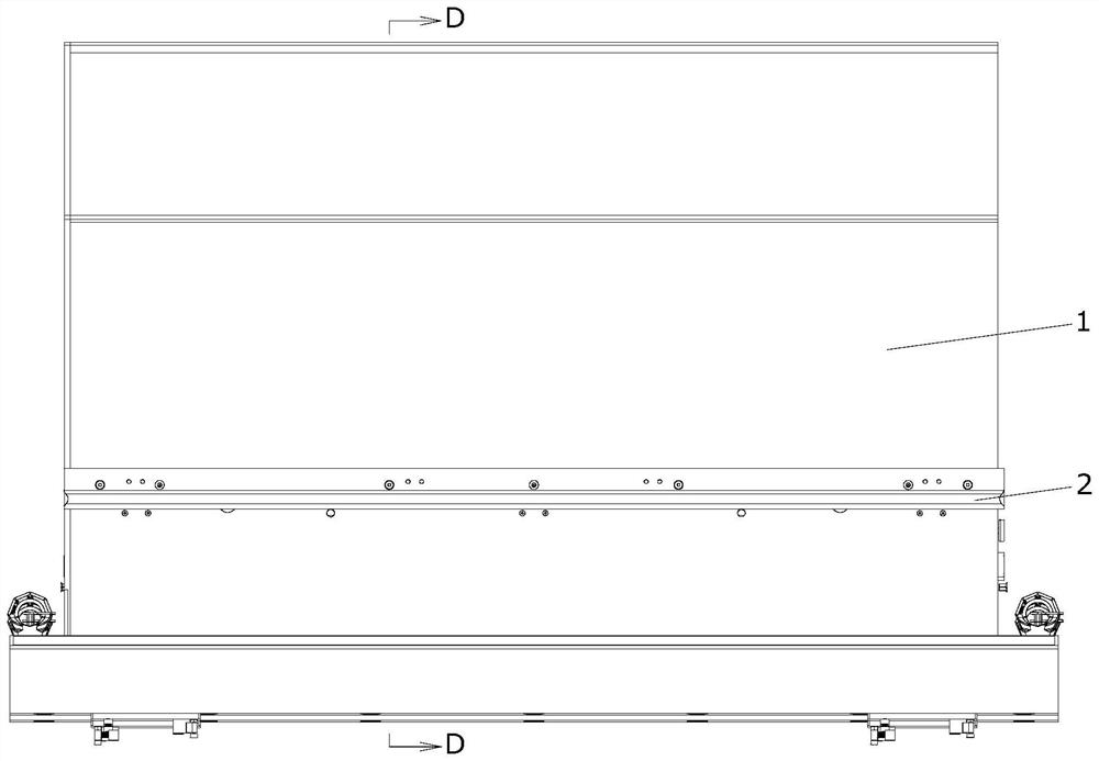 Aviation composite part forming tool with blocking frame