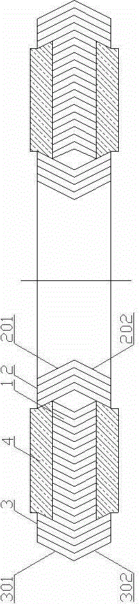 H-shaped metal composite gasket