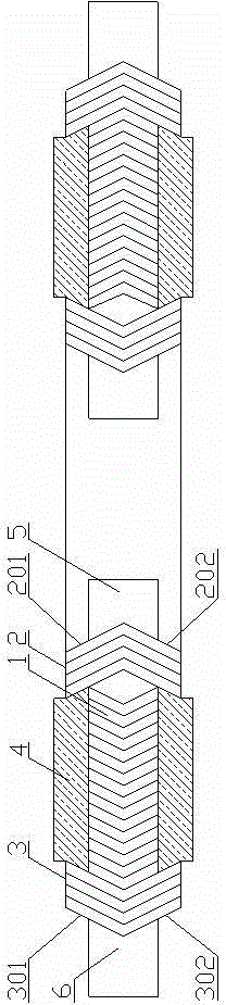 H-shaped metal composite gasket