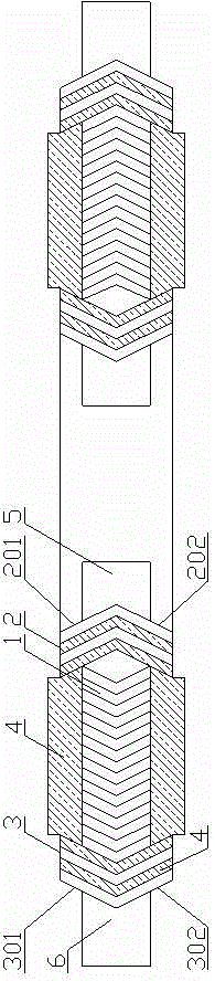 H-shaped metal composite gasket