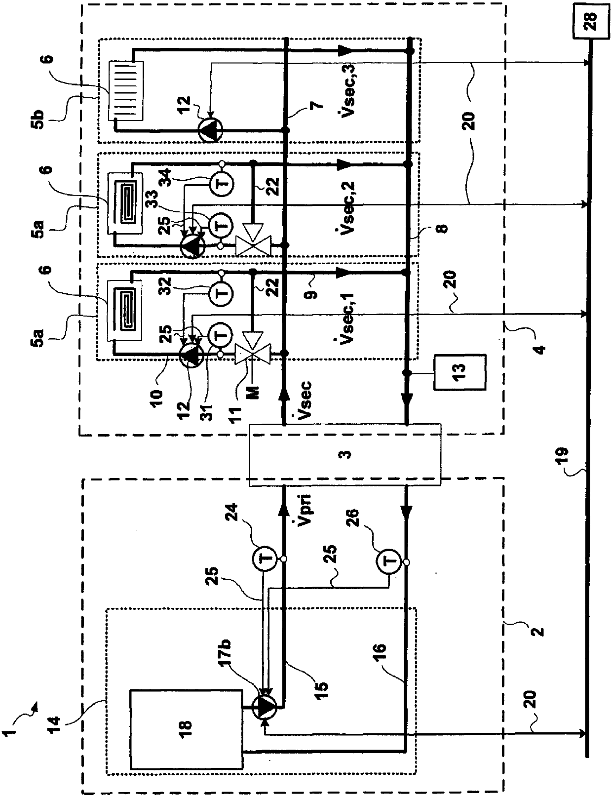 Method for controlling centrifugal pump, and associated pump system