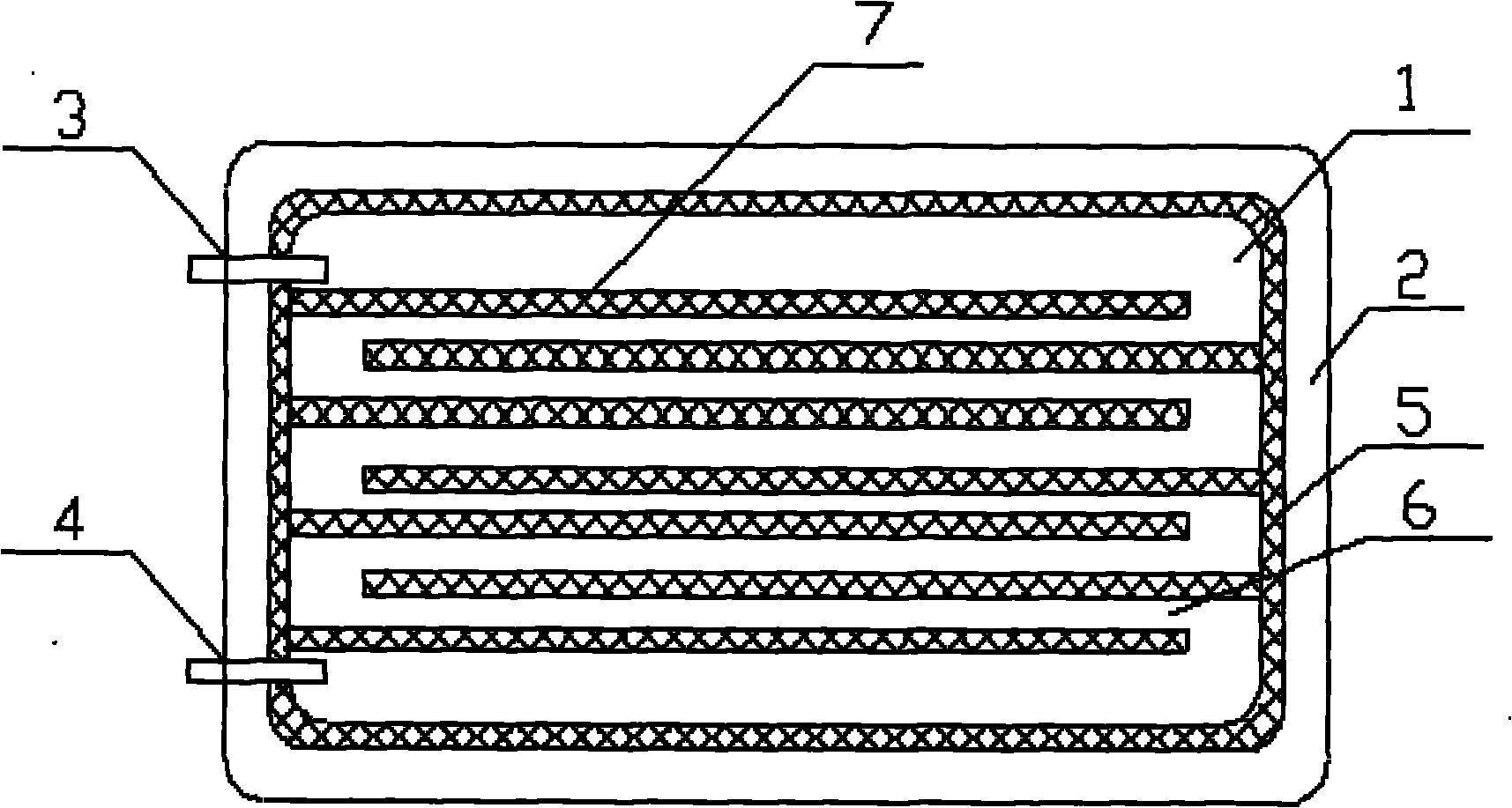 Stainless steel snakelike flow channel cold plate and processing molding method thereof