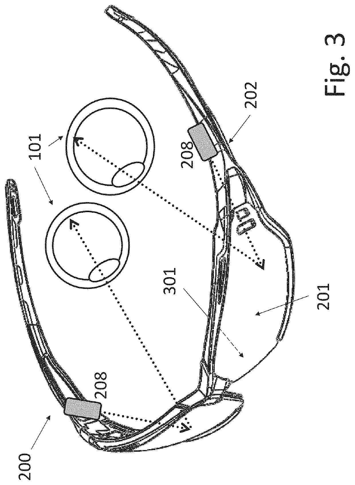 Electronic visual headset with vision correction