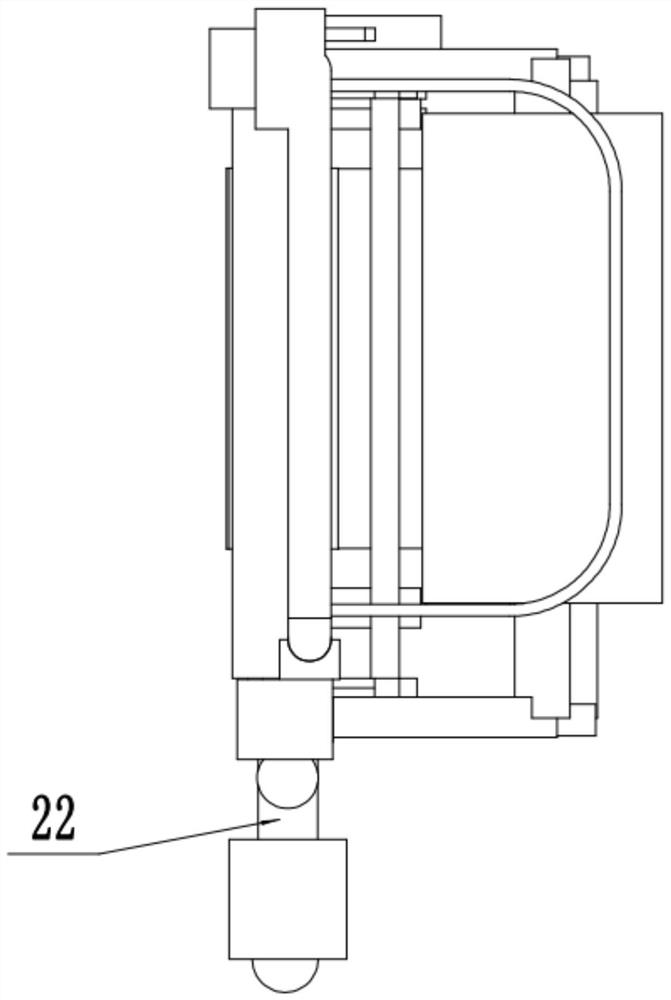 Device for paving waterproof coiled material of basement