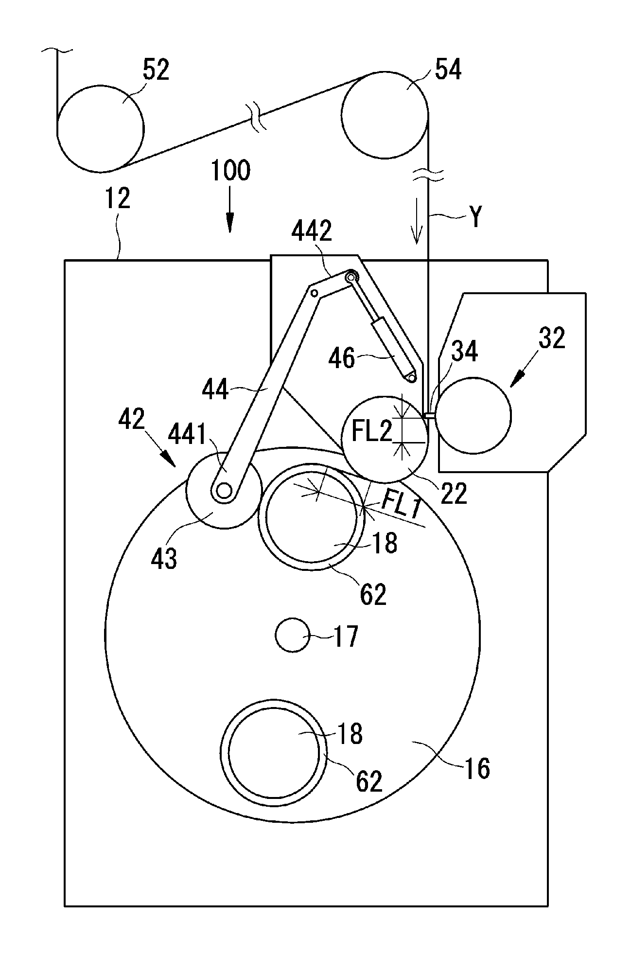 Spun yarn winding device and spun yarn winding facility