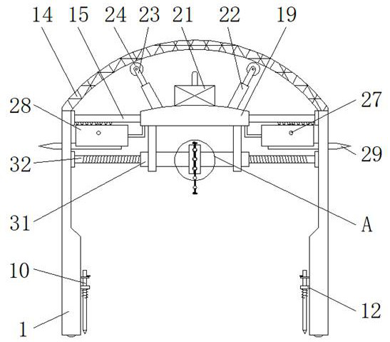 A kind of safety support device for roadway anti-falling rock used in coal mine