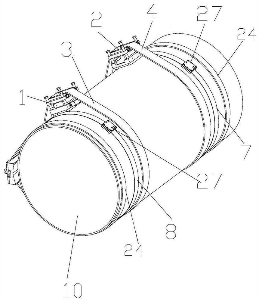 Installation clamp and installation method of ultrasonic flowmeter probe