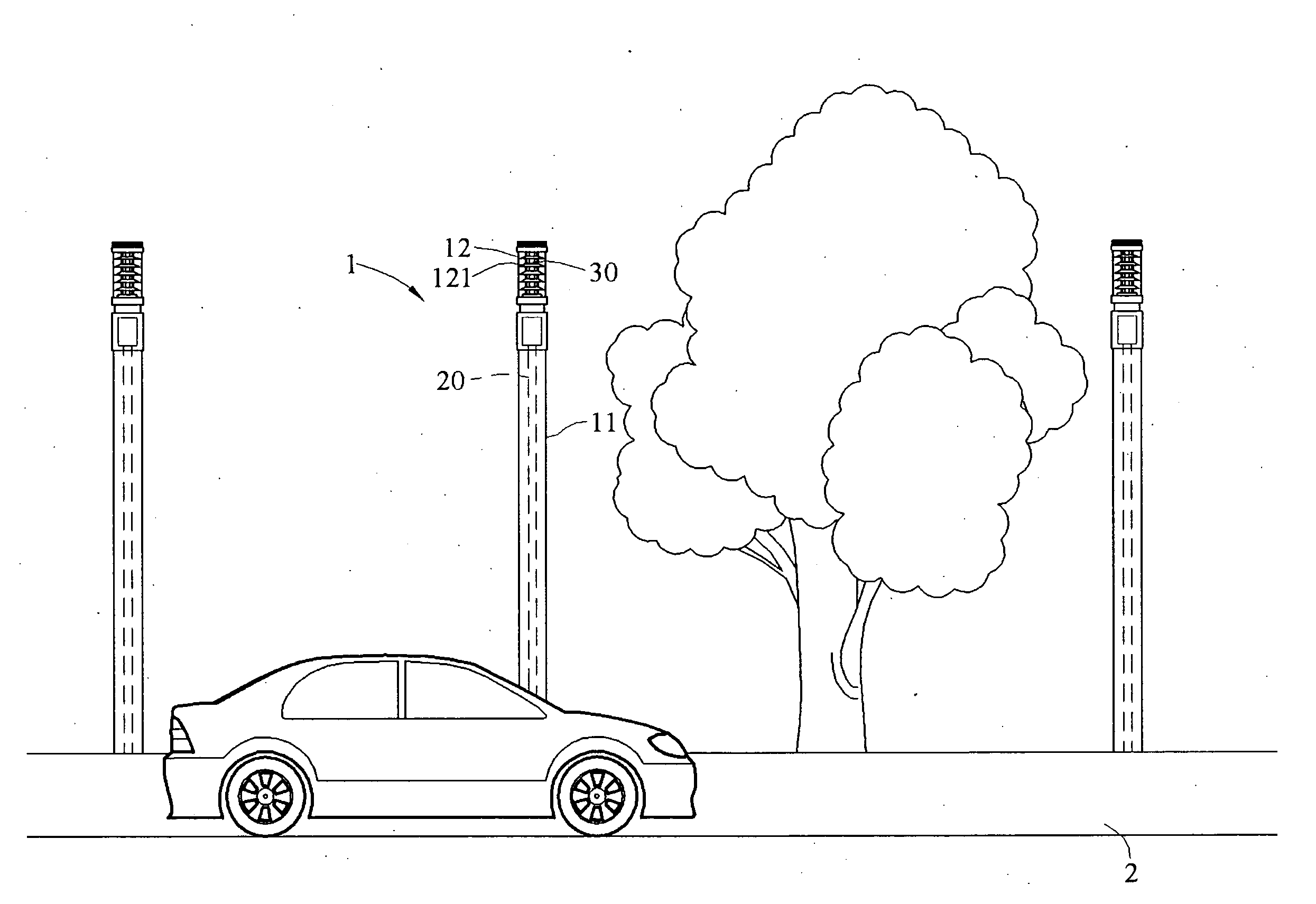 Antenna with lighting function