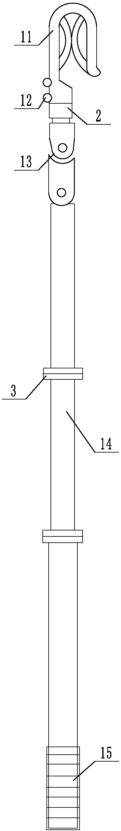 Special wiring rod for large current generator