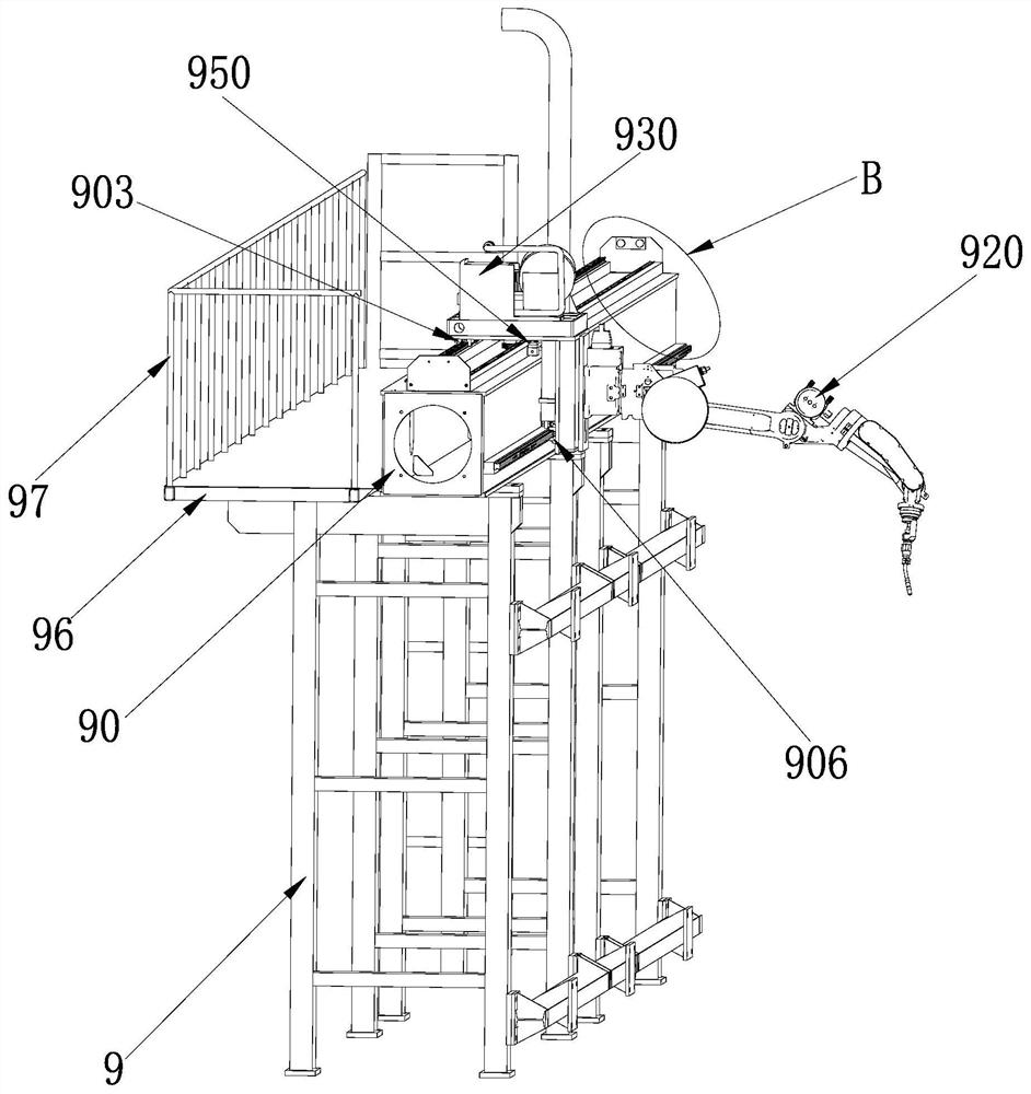 Welding robot moving mechanism