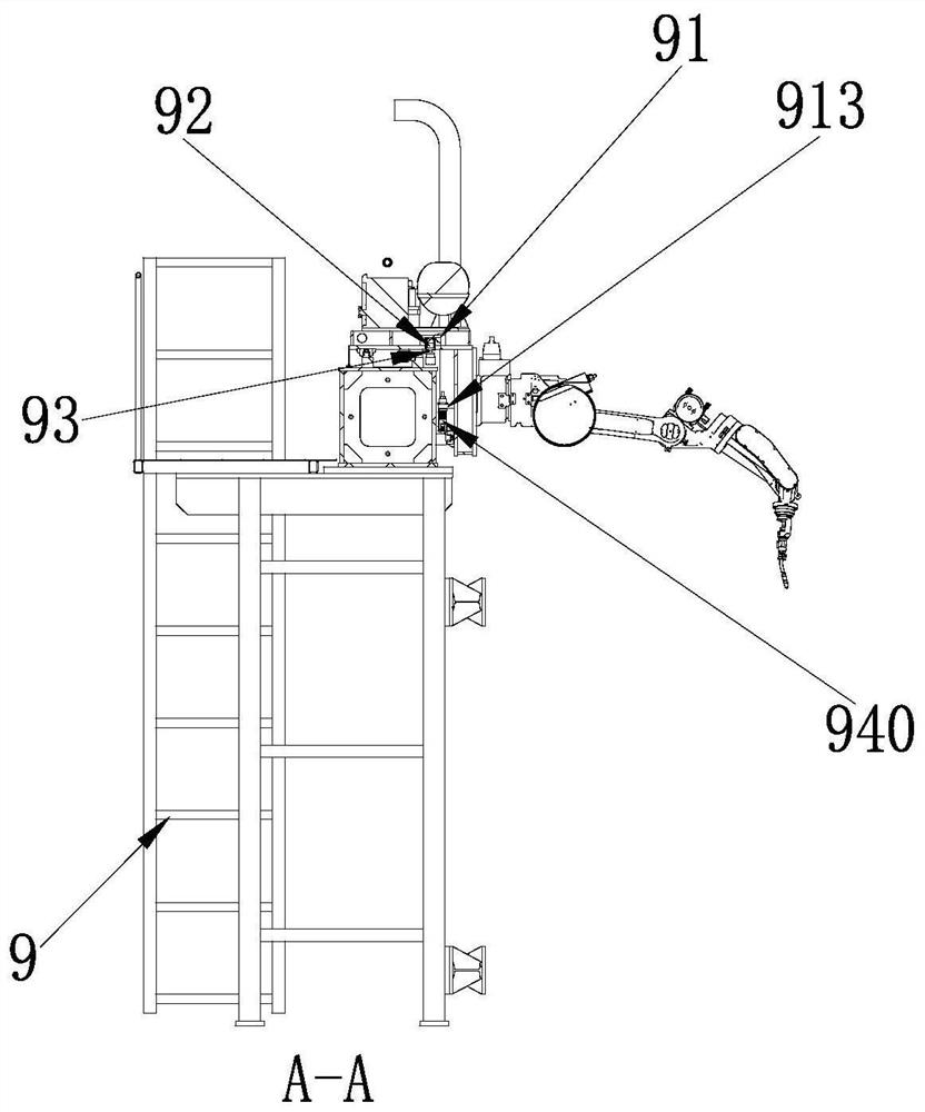 Welding robot moving mechanism