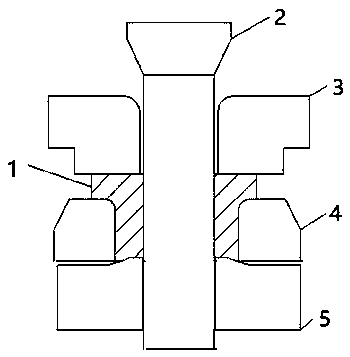 Forging method for outer ring or inner ring of double-row conical bearing