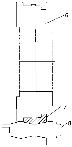 Forging method for outer ring or inner ring of double-row conical bearing