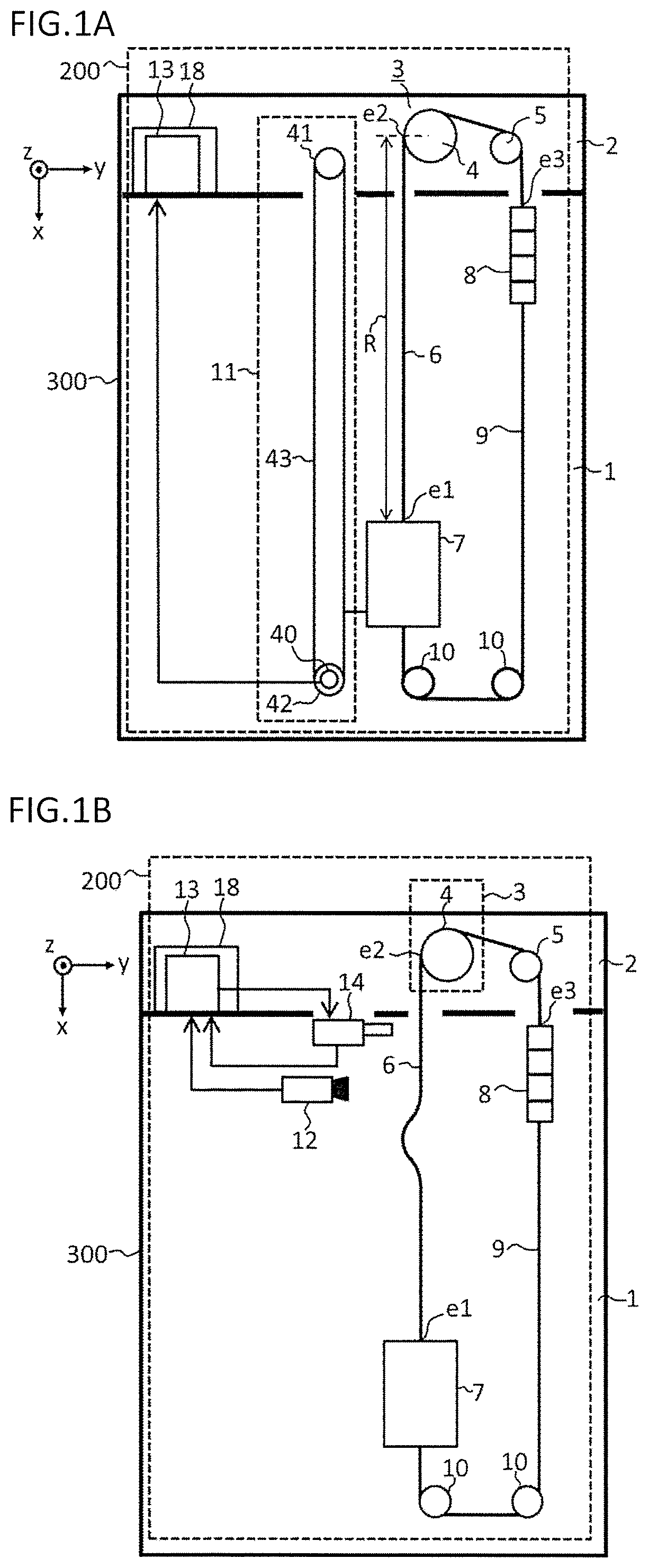 Vibration damping device for elevator rope and elevator apparatus