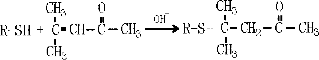 Method for preparing 4-methyl-4-(2-furanmethylthio)-2-pentanone