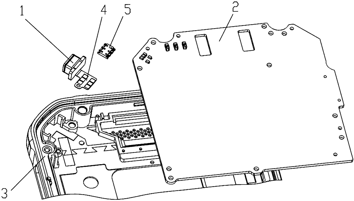 Assembling structure of microphone module, mainboard and housing, and terminal device