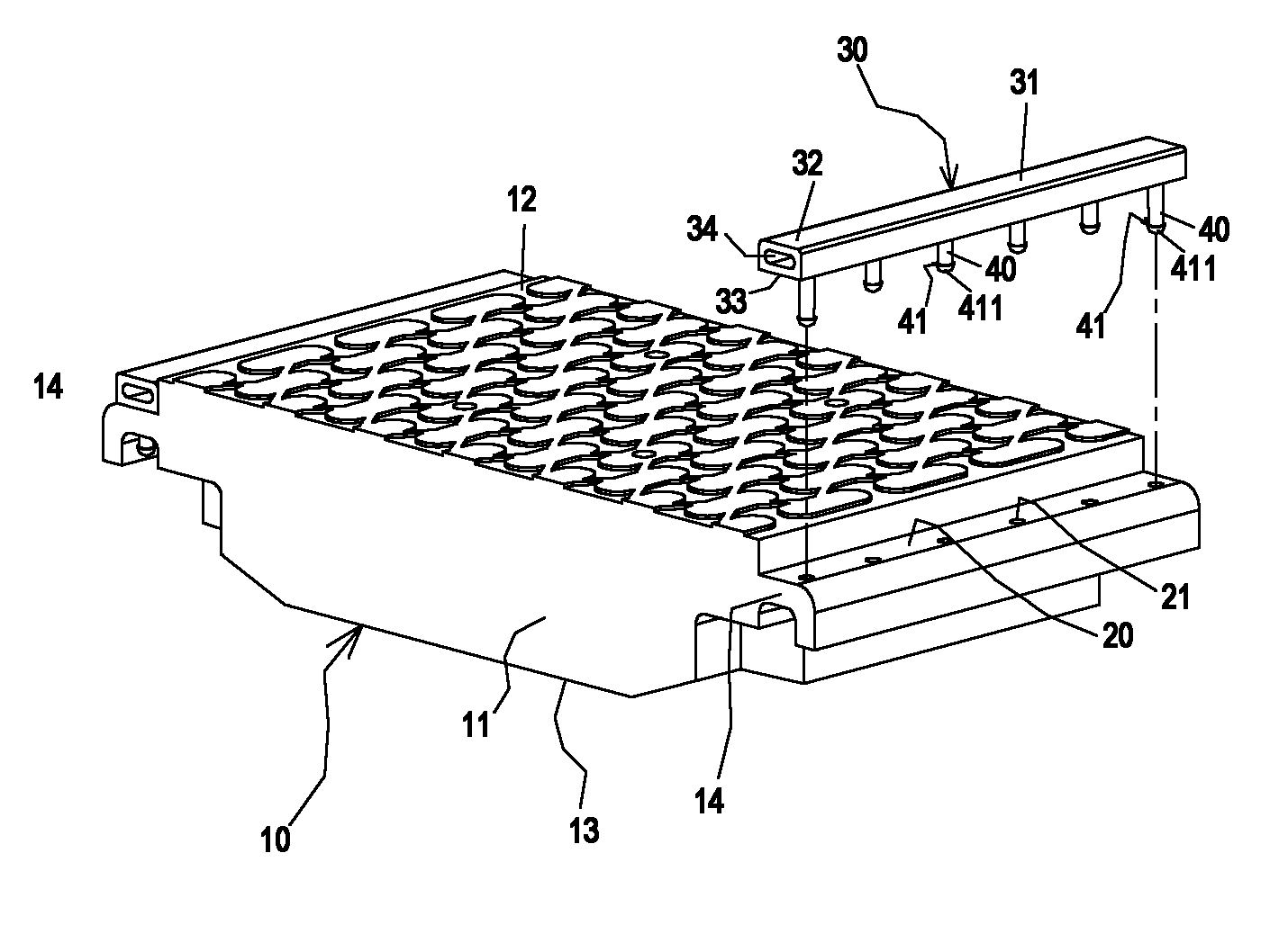 Rubber of rubber track board of railway crossing