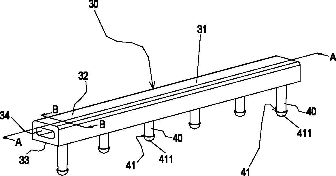 Rubber of rubber track board of railway crossing