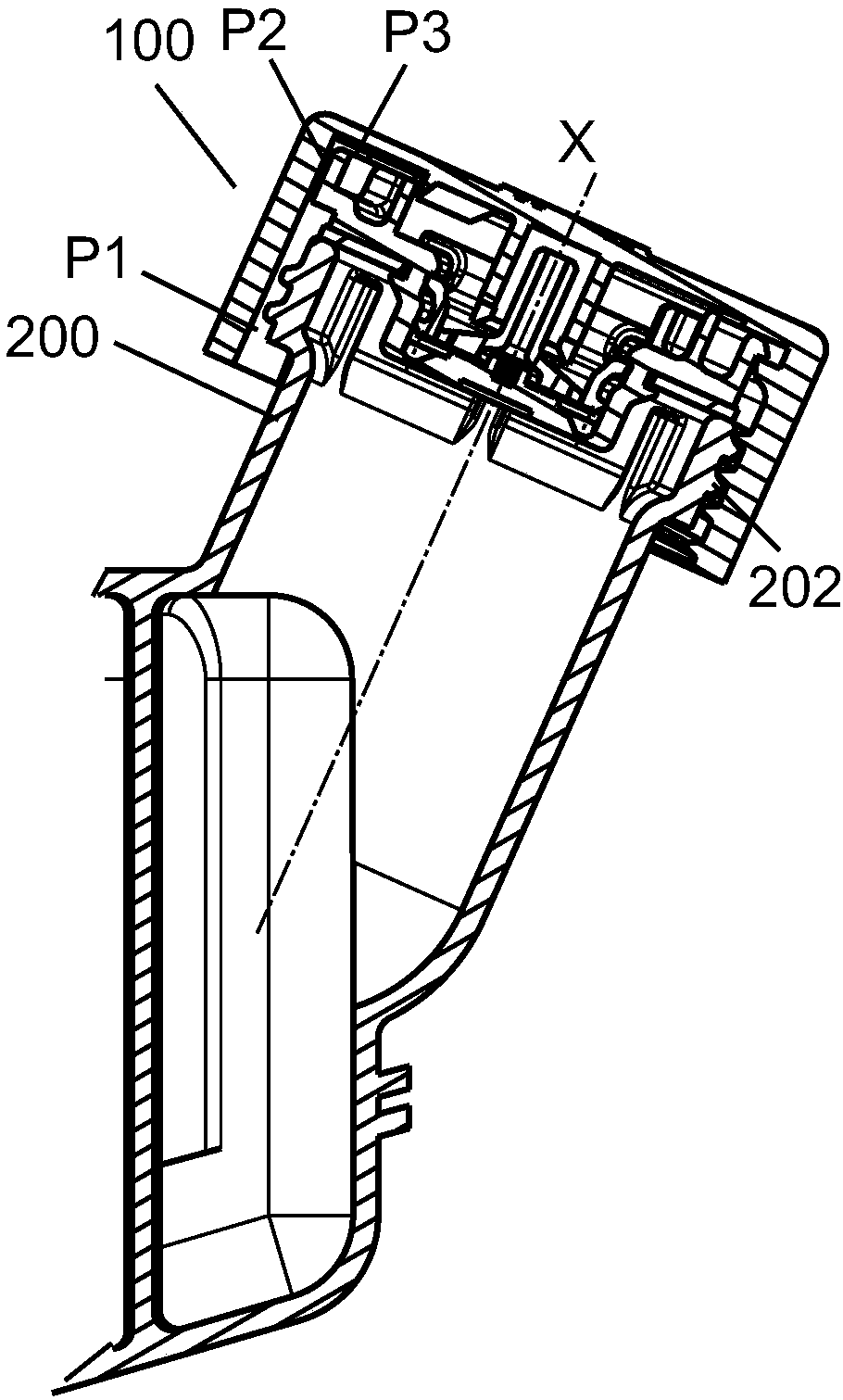 Cover assembly and liquid storing device comprising cover assembly