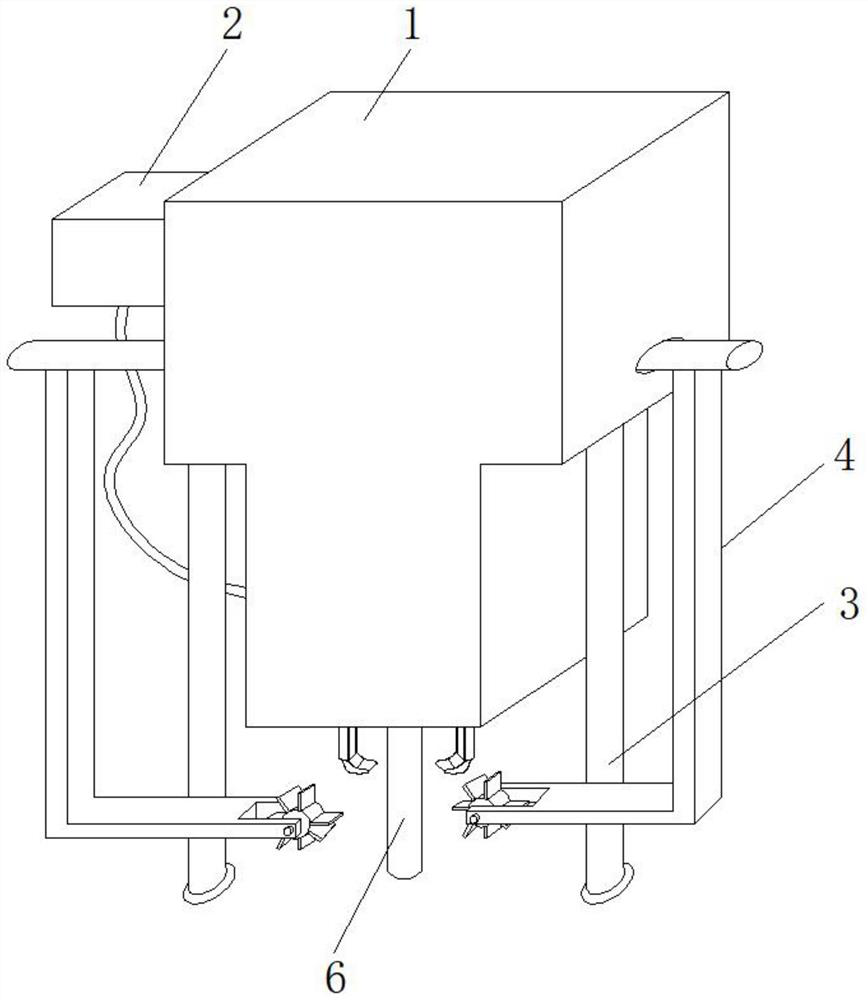 Concrete vibrating device for municipal highway engineering