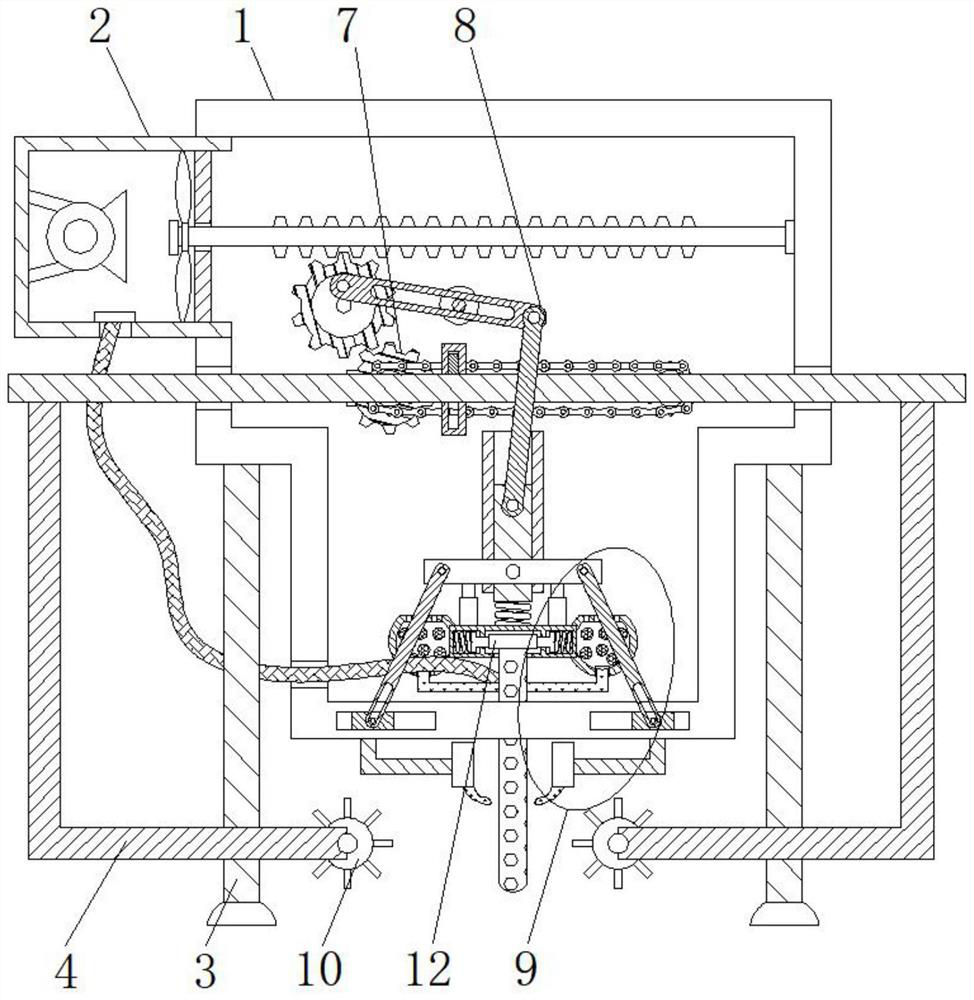 Concrete vibrating device for municipal highway engineering