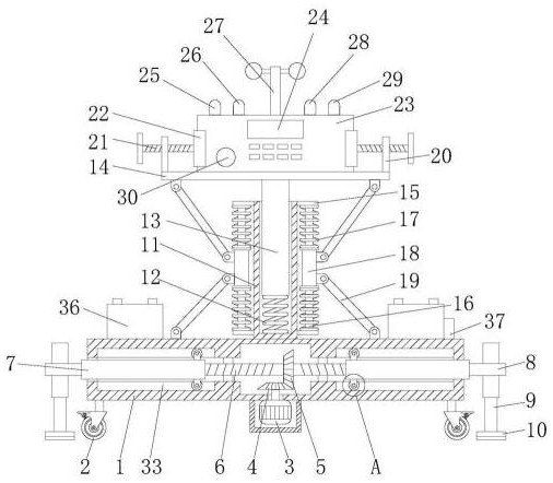 Environment detection device and method for building construction