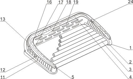 Pillow pressing type weak water supplementing device