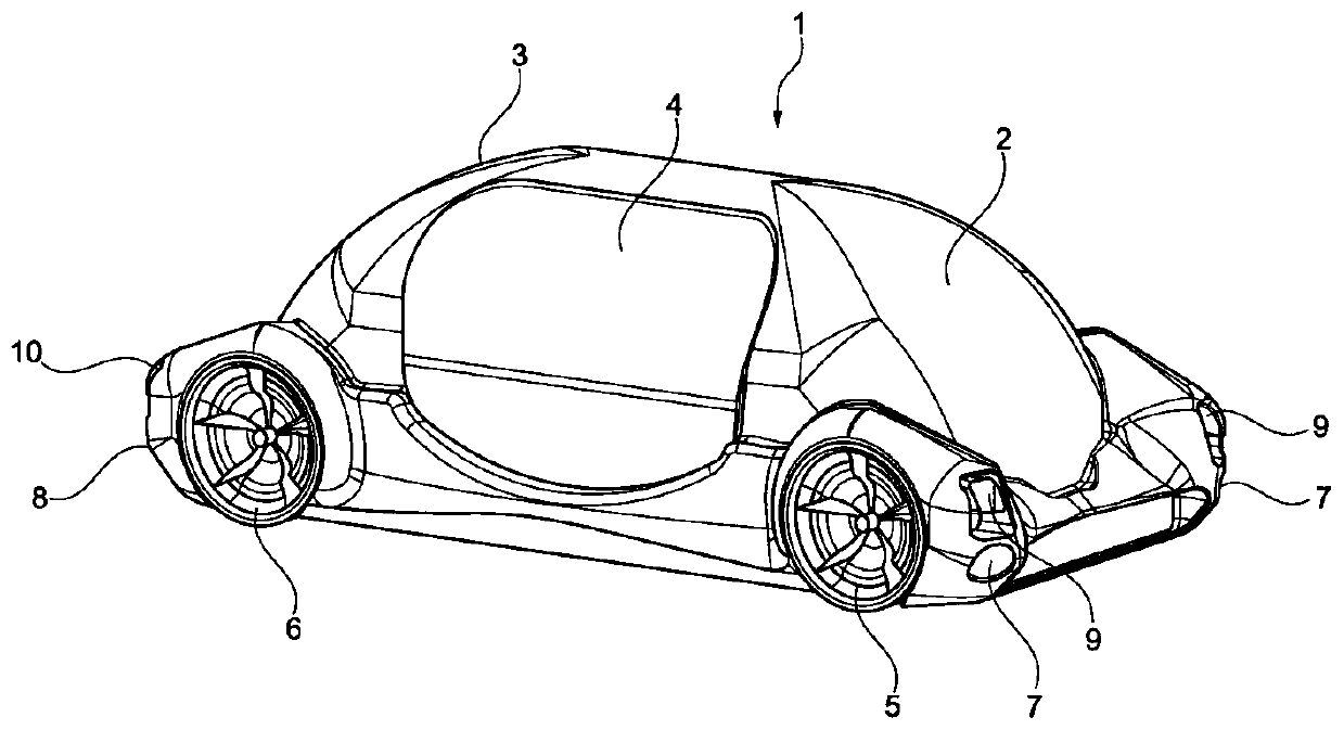 Display unit for autonomous motor vehicle, and autonomous motor vehicle