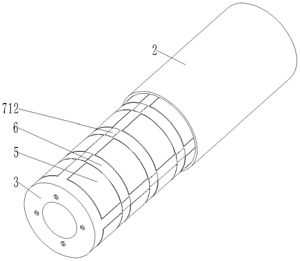 A filling support structure for water conservancy pipeline construction