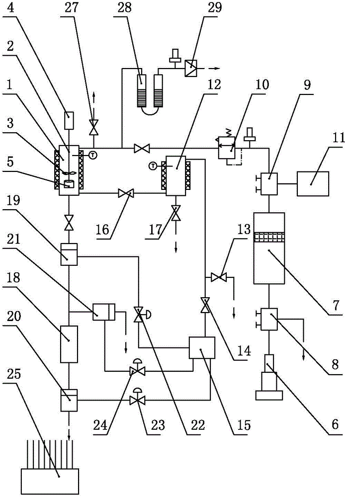 Automatically controlled acid-rock reaction kinetic parameter experimental apparatus