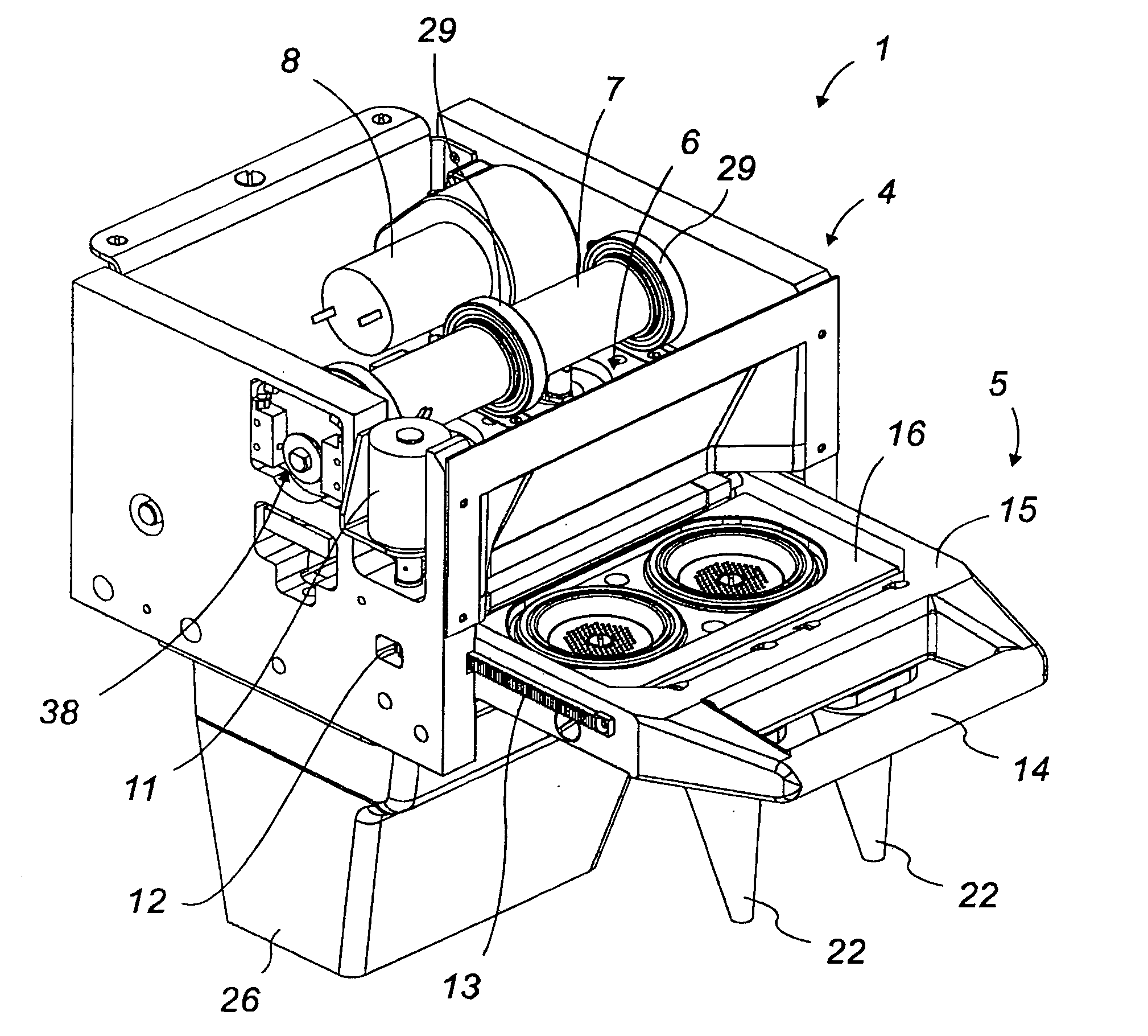 Unit for Preparing at Least One Espresso Coffe Cup or Other Hot Beverage From a Prepackaged Single So-Called Coffee Pod