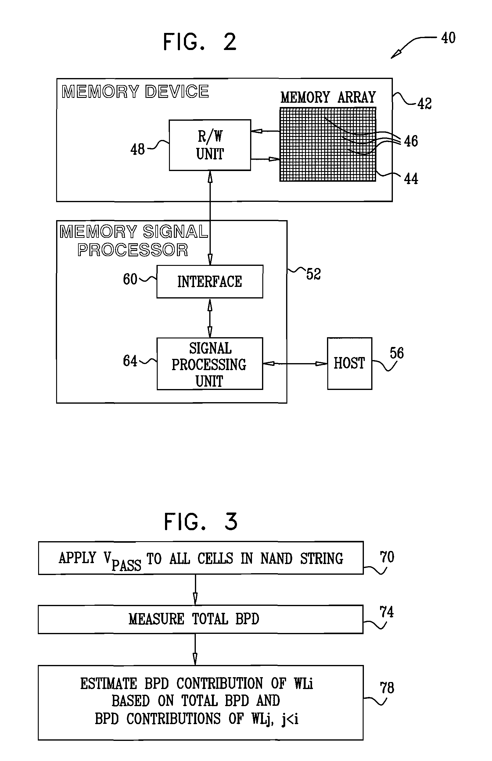 Reduction of back pattern dependency effects in memory devices