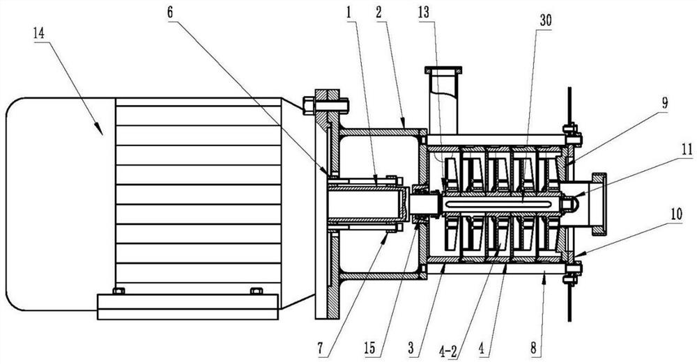 Multi-stage centrifugal pump for saline injection