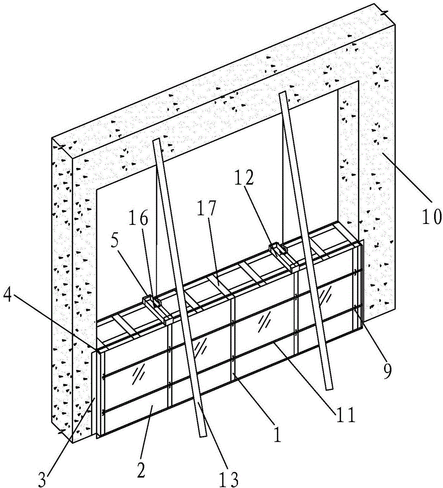 Cast-in-place lightweight aggregate concrete filled wall slipform construction formwork system and construction method