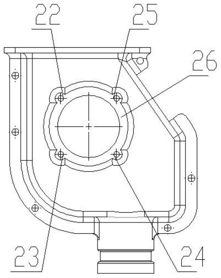 Fourth-shaft double-station hydraulic clamp of thin-wall shell of wheat seed sowing device