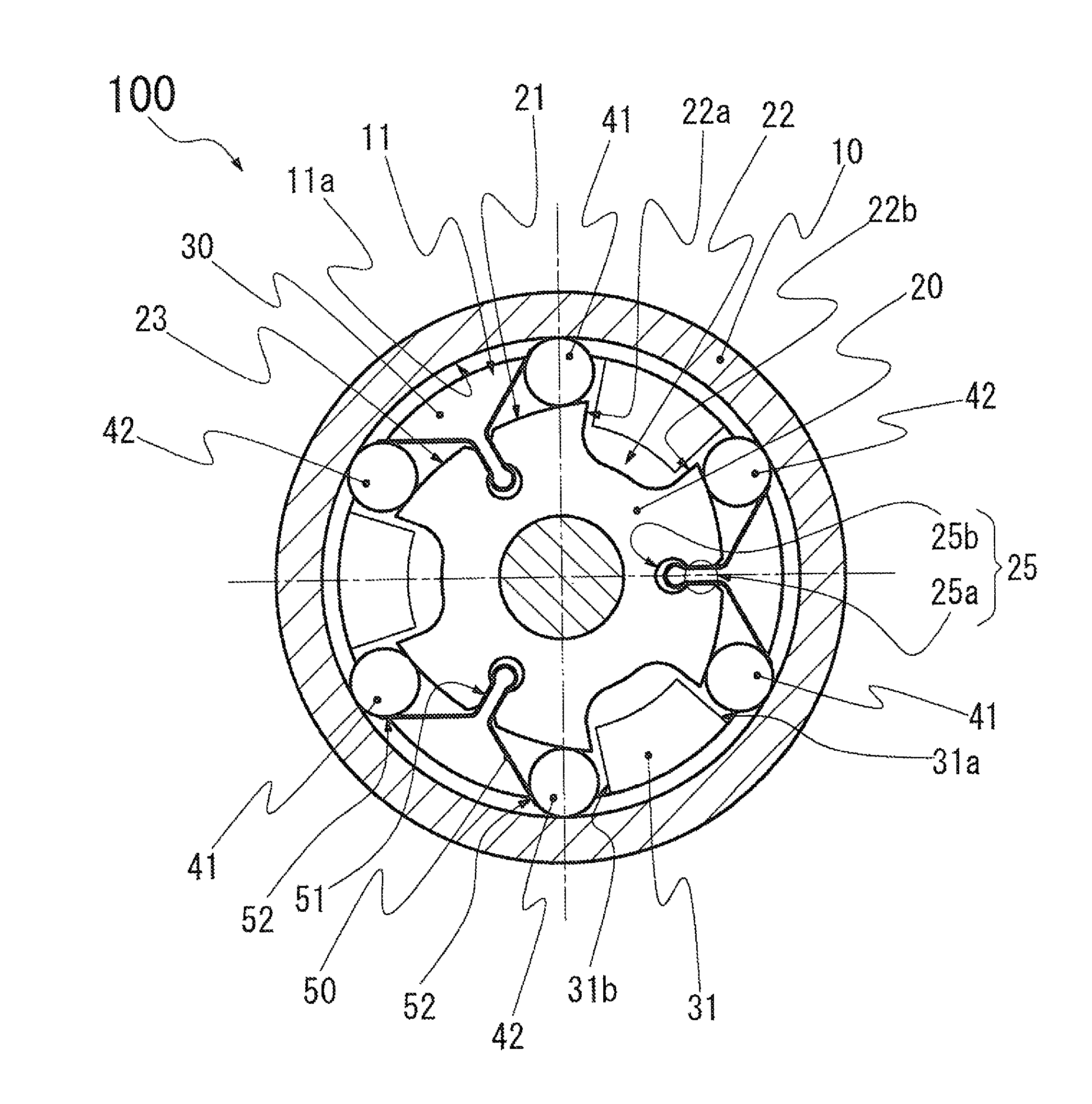 Rotational force transmitting apparatus