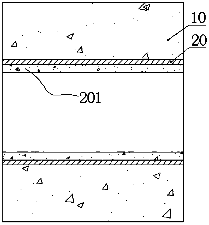 Rigid through-wall pipe plugging structure and construction method thereof