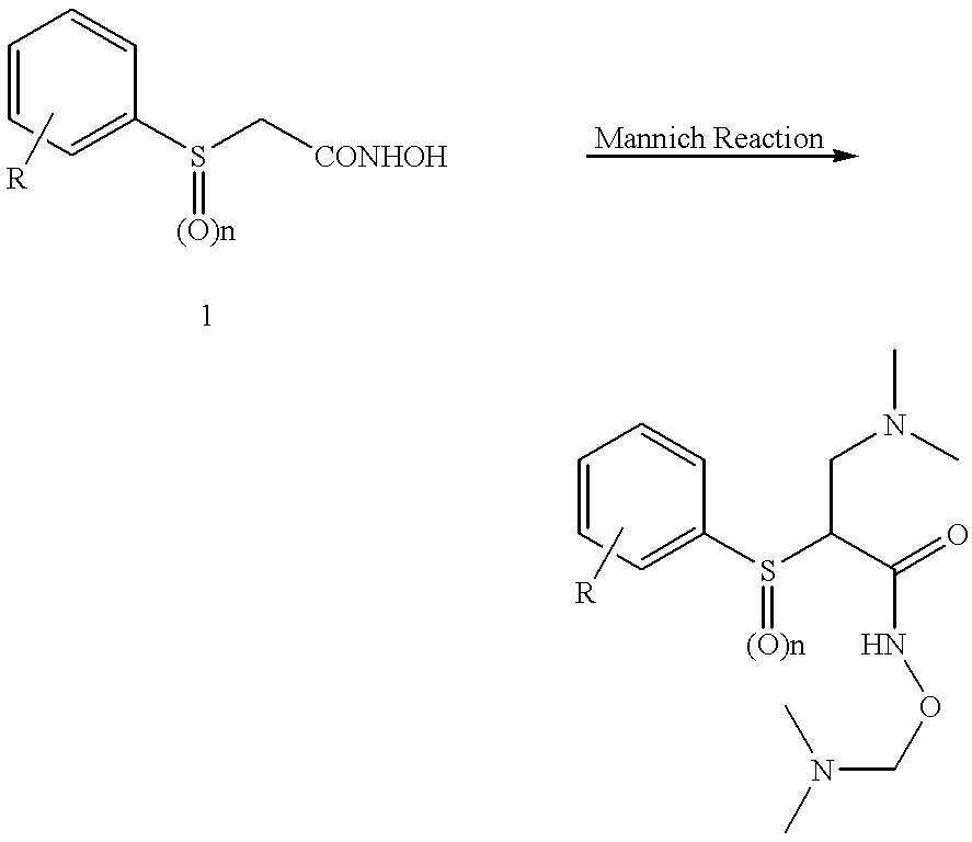 N-hdroxy-2-(alkyl, aryl, or heteroaryl, sulfanyl, sulfinyl or sulfonyl)-3-substituted alkyl, aryl or heteroarylamides as matrix metalloproteinase inhibitors