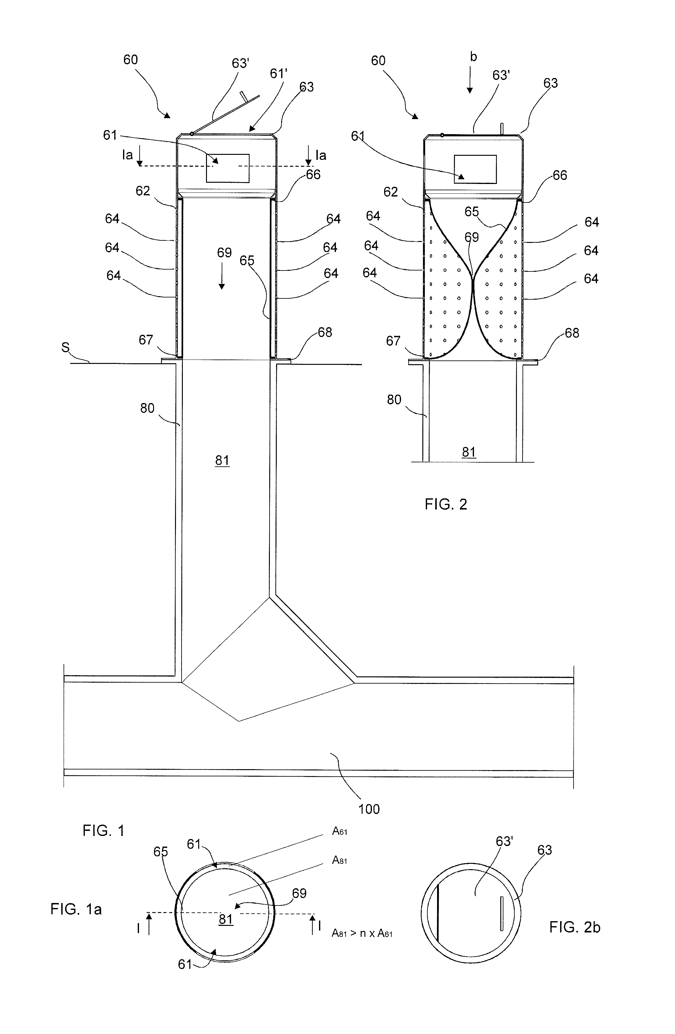 Method for handling material in a material conveying system, input point of a material conveying system, and a material conveying system