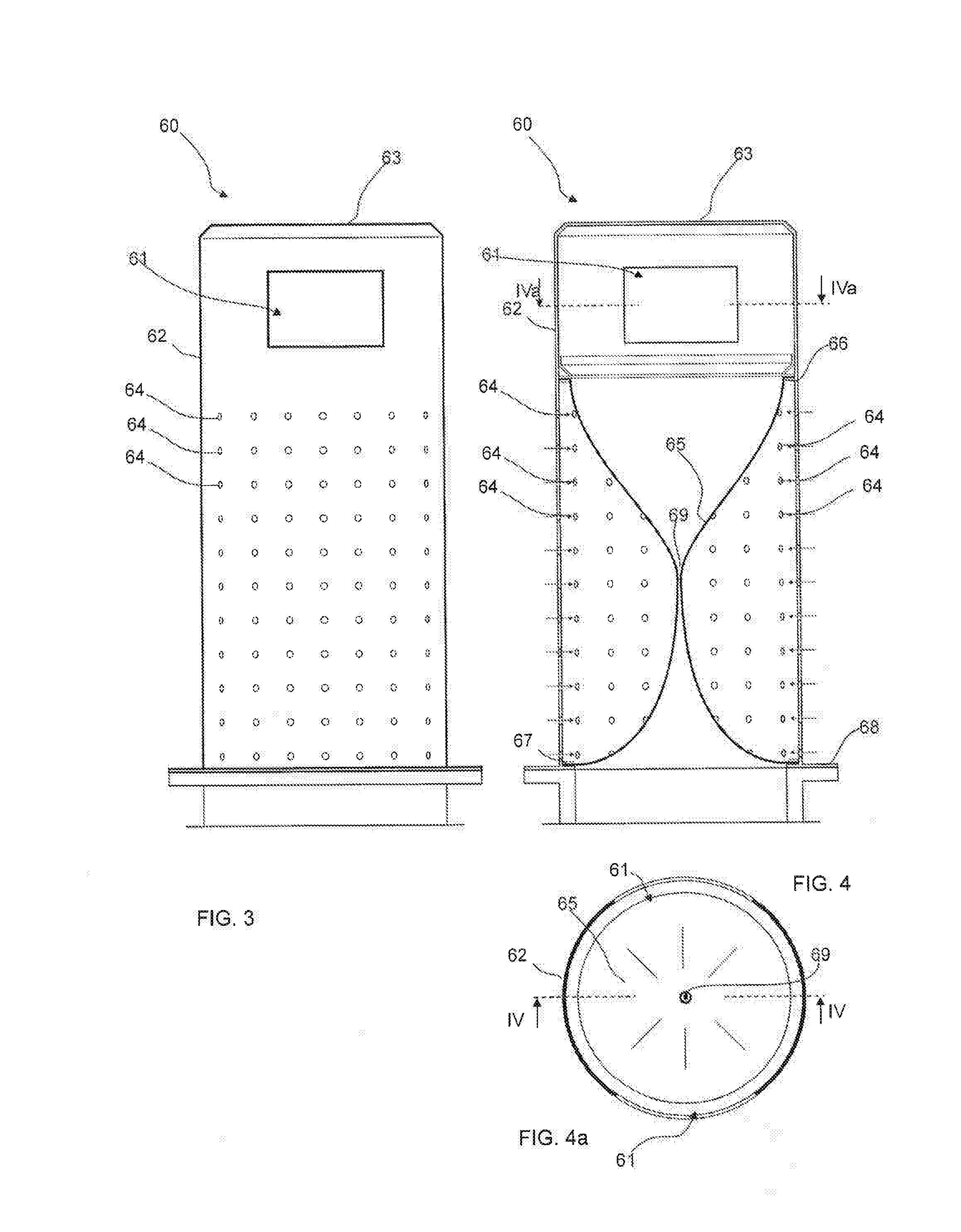 Method for handling material in a material conveying system, input point of a material conveying system, and a material conveying system